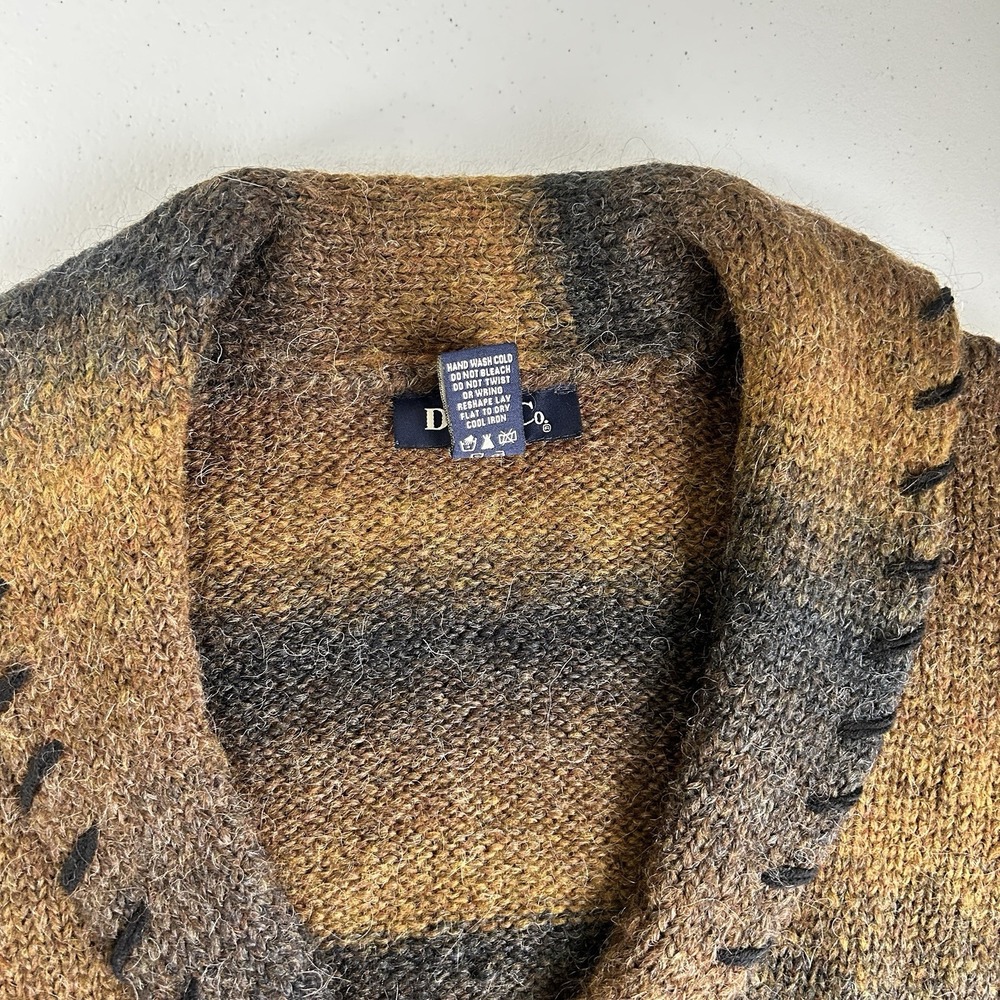 Denim & Co Heritage Alpaca Mohair Cardigan Womens M Country Cottage Oversized - Picture 9 of 11